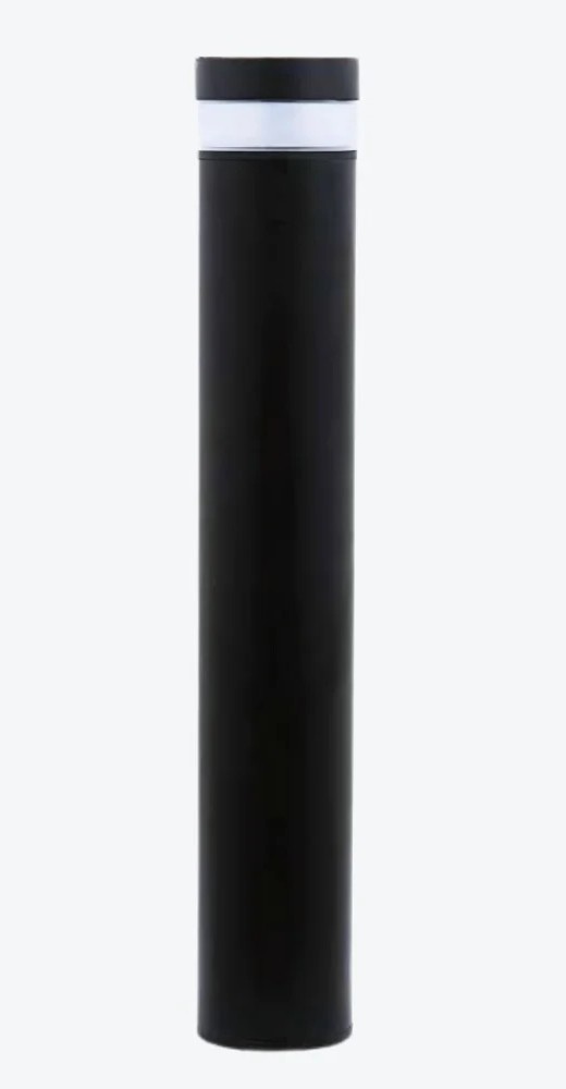 Solar LED bollard light with integrated solar panel